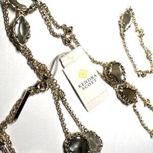 Kendra Scott - Gold Iridescent Crystal Pendant - Long Necklace